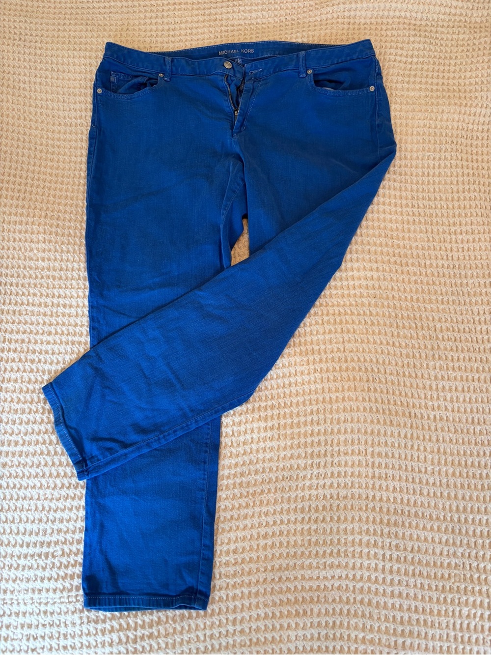 Michael Kors Royal Blue Straight-Leg Jeans - slim fit - Size 22W